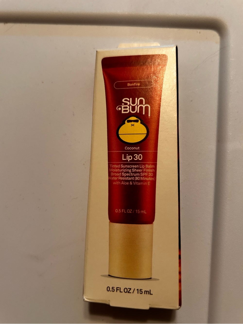 Sun Bum Coconut Lip 30 Tinted Sunscreen Lip Balm - Bonfire. New in packaging